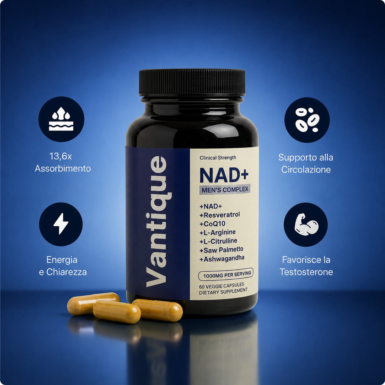 Liposomal NAD+ for Men